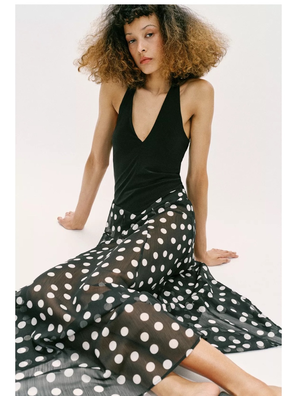 VIRAL ZARA POLKA DOT HALTER VACATION DRESS SIZE S and M 
🚨NO DISCOUNT - Picture 8 of 16